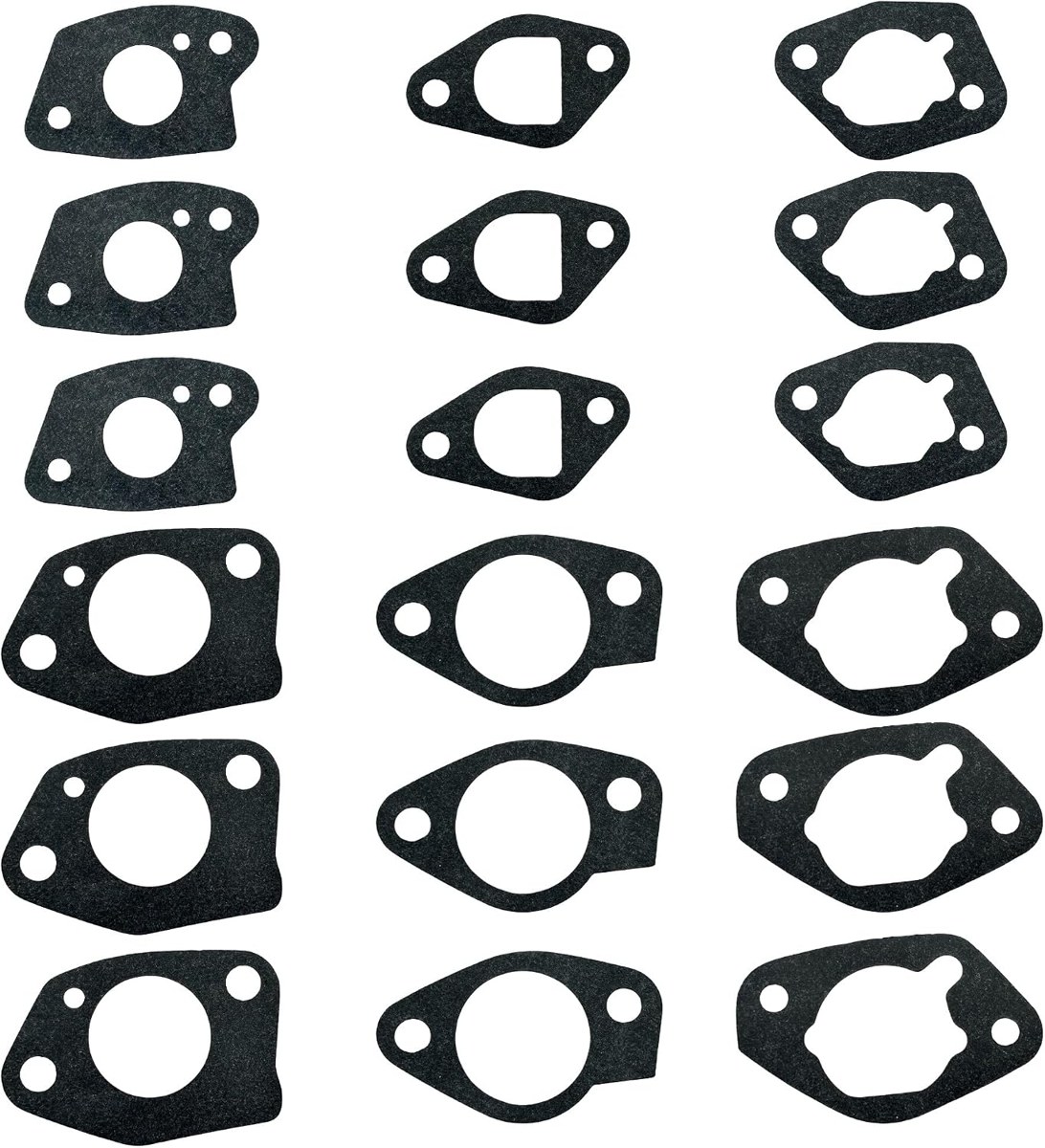 YGQ Honda GX Carburetor Gaskets, GCV Valve Cover and Kohler Exhaust Gasket